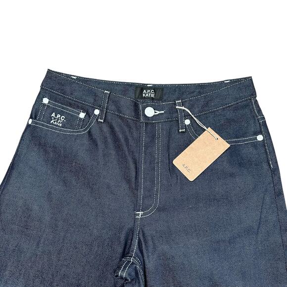 A.P.C. Dark Blue Flare & Wide Leg Jeans - Picture 4 of 13